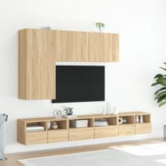 Greatstore Nástěnné TV skříňky 2 ks dub sonoma 60 x 30 x 30 cm kompozit