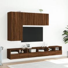 Greatstore Nástěnné TV skříňky 2 ks hnědý dub 60x30x30 cm kompozitní dřevo