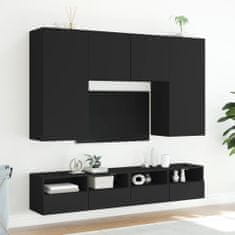 Vidaxl Nástěnná TV skříňka černá 100 x 30 x 30 cm kompozitní dřevo