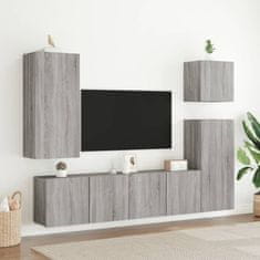 Vidaxl Nástěnná TV skříňka šedá sonoma 40,5x30x90 cm kompozitní dřevo