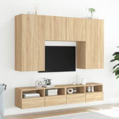 Vidaxl Nástěnná TV skříňka dub sonoma 80 x 30 x 30 cm kompozitní dřevo