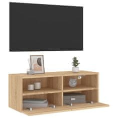 Vidaxl Nástěnná TV skříňka dub sonoma 80 x 30 x 30 cm kompozitní dřevo