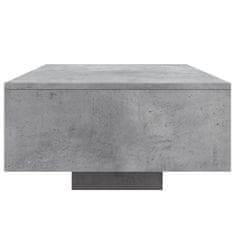 Vidaxl Konferenční stolek s LED osvětlením betonově šedý 85x55x31 cm