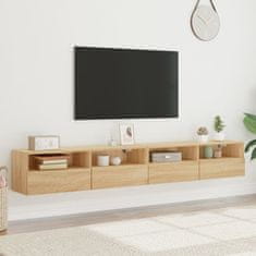 Vidaxl Nástěnné TV skříňky 2 ks dub sonoma 100 x 30 x 30 cm kompozit