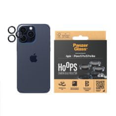 PanzerGlass PanzerGlass Hoops hliníkové ochranné kroužky pro iPhone 15 Pro / 15 Pro Max Modrá