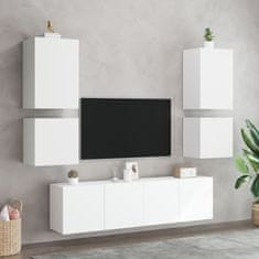 Vidaxl Nástěnné TV skříňky 2 ks bílé 40,5x30x40 cm kompozitní dřevo