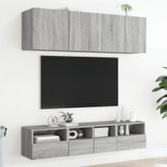 Vidaxl Nástěnné TV skříňky 2 ks šedé sonoma 40 x 30 x 30 cm kompozit