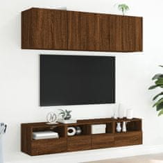 Vidaxl Nástěnná TV skříňka hnědý dub 40 x 30 x 30 cm kompozitní dřevo