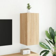 Vidaxl Nástěnná TV skříňka s LED osvětlením dub sonoma 30,5x35x70 cm