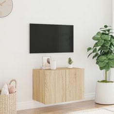 Vidaxl Nástěnná TV skříňka s LED osvětlením dub sonoma 60 x 35 x 41 cm