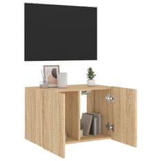 Vidaxl Nástěnná TV skříňka s LED osvětlením dub sonoma 60 x 35 x 41 cm