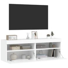 Vidaxl Nástěnné TV skříňky s LED osvětlením 2 ks bílé 60 x 30 x 40 cm