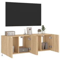 Vidaxl Nástěnné TV skříňky s LED osvětlením 2 ks dub sonoma 60x35x41cm