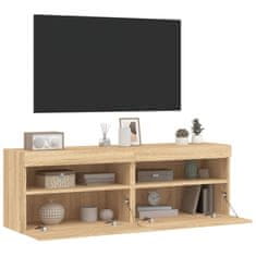 Vidaxl Nástěnné TV skříňky s LED osvětlením 2 ks dub sonoma 60x30x40cm