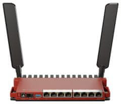 Mikrotik L009UiGS-2HaxD-IN, ARM CPU, 512MB RAM, Wi-Fi 6 (802.11ax), 8x GLAN, PoE in/out, SFP, USB 3.0, L5