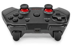 Nedis gamepad/ bezdrátový/ pro PC/ počet tlačítek 11/ nano USB/ černý