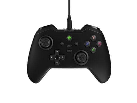 Genesis Drátový gamepad MANGAN 300, pro PC/Switch/Mobil, černý