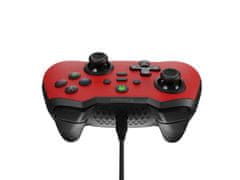 Genesis Drátový gamepad MANGAN 300, pro PC/Switch/Mobil, červený