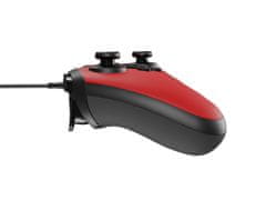 Genesis Drátový gamepad MANGAN 300, pro PC/Switch/Mobil, červený