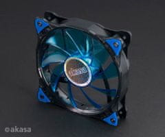 Akasa přídavný ventilátor Vegas LED 12 cm modrá