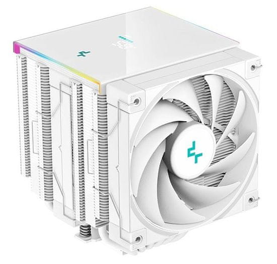 DEEPCOOL chladič AK620 Digital / 2x120mm fan / 6x heatpipes / pro Intel i AMD/ bílý / digitální display