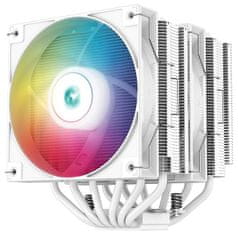 DEEPCOOL chladič AG620 WH ARGB / 2x 120mm fan / 6x heatpipes / PWM / pro Intel i AMD / bílý