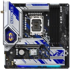 ASRock B760M PG SONIC WIFI / Intel B760 / LGA1700 / 4x DDR5 / 3x M.2 / HDMI / DP / USB-C / WiFi / mATX