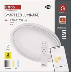 Emos Chytré LED svítidlo GoSmart, přisazené, kruhové, 45W, CCT, stmívatelné, Wi-Fi