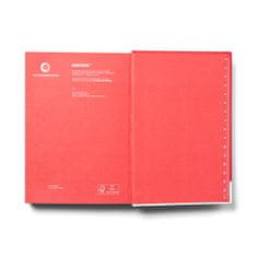 Pantone Zápisník tečkovaný, vel. S - Red 18-1763