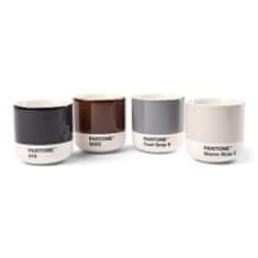 Pantone Macchiato hrnek set 4ks - Warm Gray, Cool Gray, Brown, Black