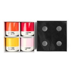 Pantone Macchiato hrnek set 4ks - Yellow, Red, Orange, Light Pink