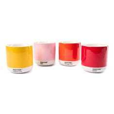 Pantone Latte termo hrnek set 4ks - Yellow, Red, Orange, Light Pink