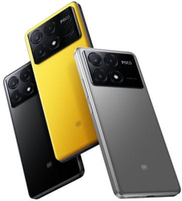 POCO X6 Pro 5G veza čitač otiska prsta snažan telefon AMOLED zaslon P -OLED izdržljivo staklo Corning Gorilla Glass 5 IP54 vodootporan uzorak prašine širokokutna kamera makro ultra širokokutna leća Full HD+ rezolucija brzo punjenje dugo trajanje baterije brzo punjenje najbrža veza Bluetooth 5.4 NFC plaćanja 8- jezgreni procesor 4nm procesor MediaTek Dimensity 8300-Ultra veza Dijagonala zaslona 6,67 inča 64 + 8 + 2 Mpx Android OS brzo punjenje 67 W Flow A MOLED zaslon visoke rezolucije NFC tehnologija otključavanje licem Dolby Atmos dvostruki stereo zvučnici Android s MIUI HyperOS Dolby Vision nadogradnja