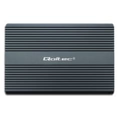 Qoltec Skříň | Šachta pro disk M.2 SSD | SATA | NVMe | USB-C | DUAL 2 x 2TB