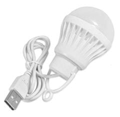 GFT Kempingová LED lampa USB, 2,5W, 1m bílá