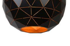 LUCIDE  Závěsné svítidlo OTONA Black, průměr 40cm
