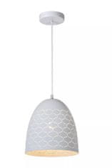 LUCIDE  Závěsné svítidlo GALLA průměr 25 cm - 1xE27 - White