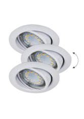 Rabalux  LED zápustné bodové svítidlo Lite 3x3W | 720lm | 3000K | IP40 - set 3 svítidel, výklopné