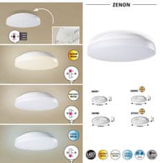 Rabalux  LED stropní svítidlo ZENON 18W | 1800lm | 3000-4000-6000K | IP54 | senzor, kruhové bílé