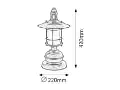 Rabalux  SUDANO stolní lampa max. 60W | E27 | IP20 - bronz
