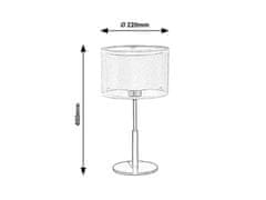 Rabalux  ANETTE stolní svítidlo max. 40W | E27 | IP20 - černá, béžová
