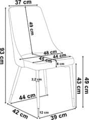 TZB Čalouněná designová židle ForChair V černá