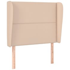 Vidaxl Čelo postele typu ušák cappuccino 83x23x118/128 cm umělá kůže