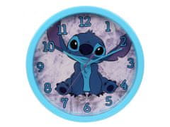 sarcia.eu DISNEY Stitch Modré analogové nástěnné hodiny 25 cm 