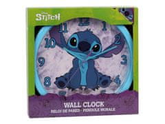 sarcia.eu DISNEY Stitch Modré analogové nástěnné hodiny 25 cm 