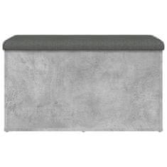 Vidaxl Úložná lavice betonově šedá 82 x 42 x 45 cm kompozitní dřevo