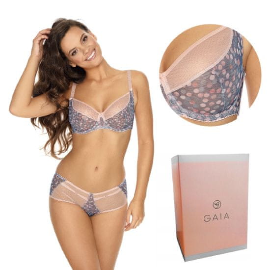 Gaia Podprsenka GAIA Soft Elmira 1046 měkká puntíkatá modrá 65K