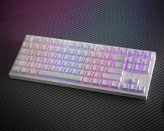 Genesis Thor 404 TKL gaming tipkovnica, RGB LED, bela