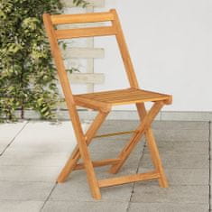 Greatstore Skládací bistro židle 8 ks masivní akáciové dřevo