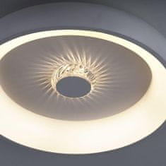 PAUL NEUHAUS LEUCHTEN DIREKT is JUST LIGHT LED stropní svítidlo bílé šedá 50x50 kruhové křišťálový efekt stmívatelné CCT 2700-5000K LD 14384-16